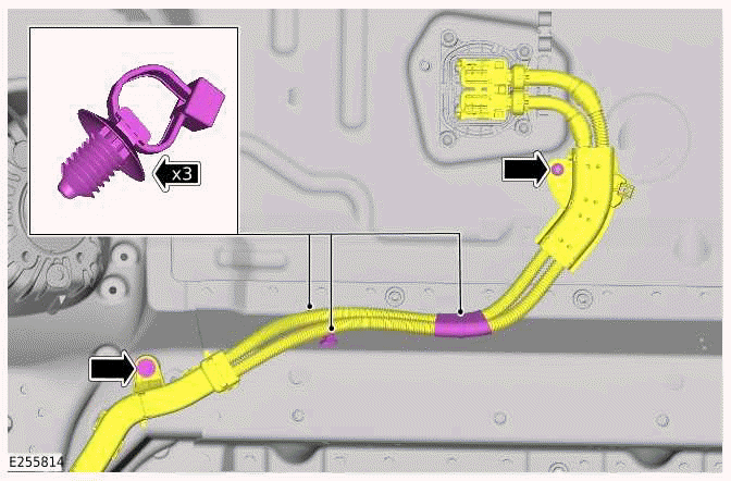 MHEV Pass Through Assembly To Front Junction Box Cables